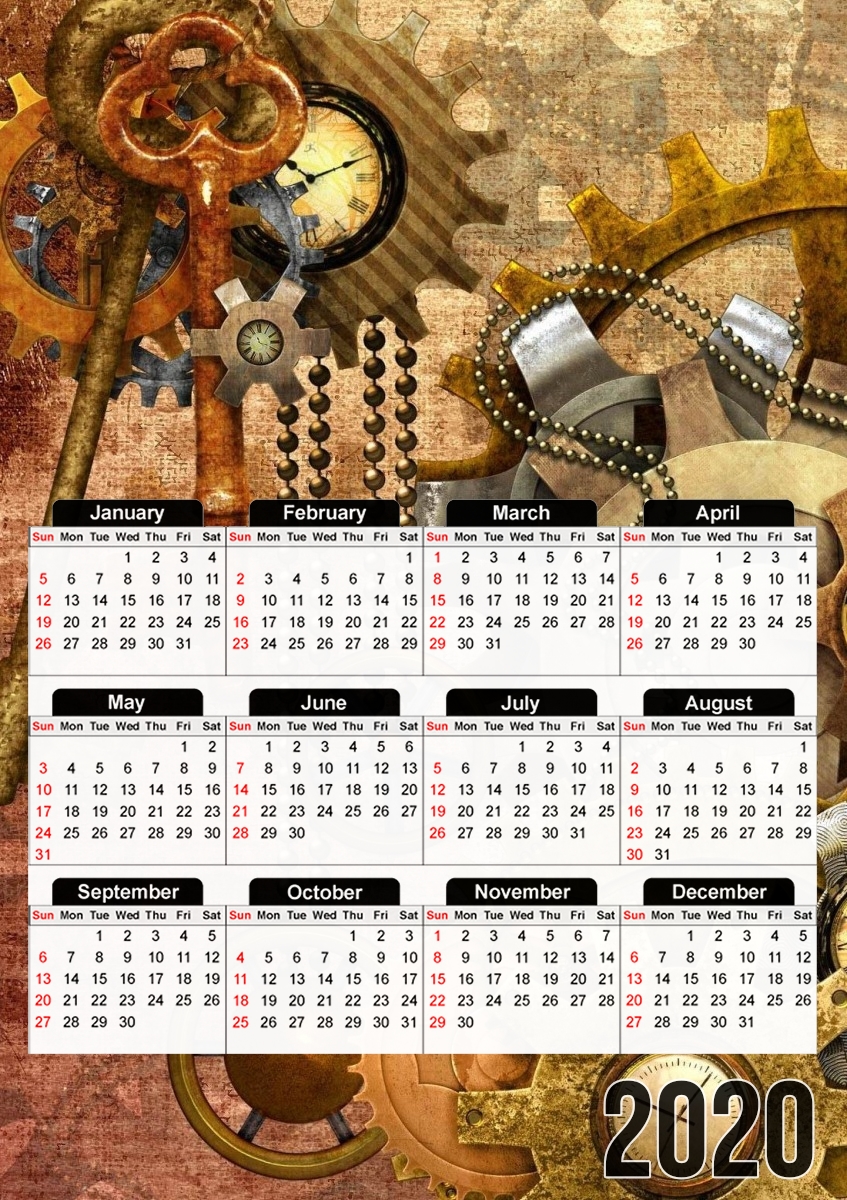  steampunk for A3 Photo Calendar 30x43cm