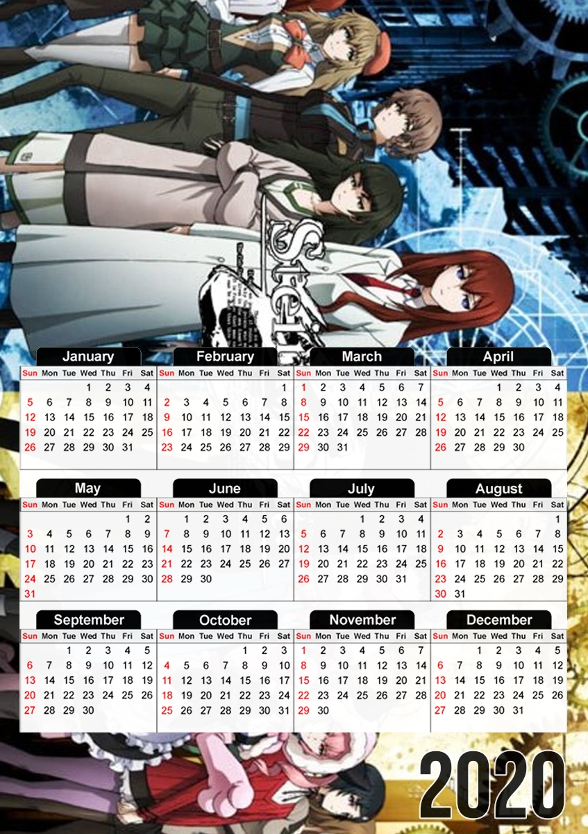  Steins Gate for A3 Photo Calendar 30x43cm