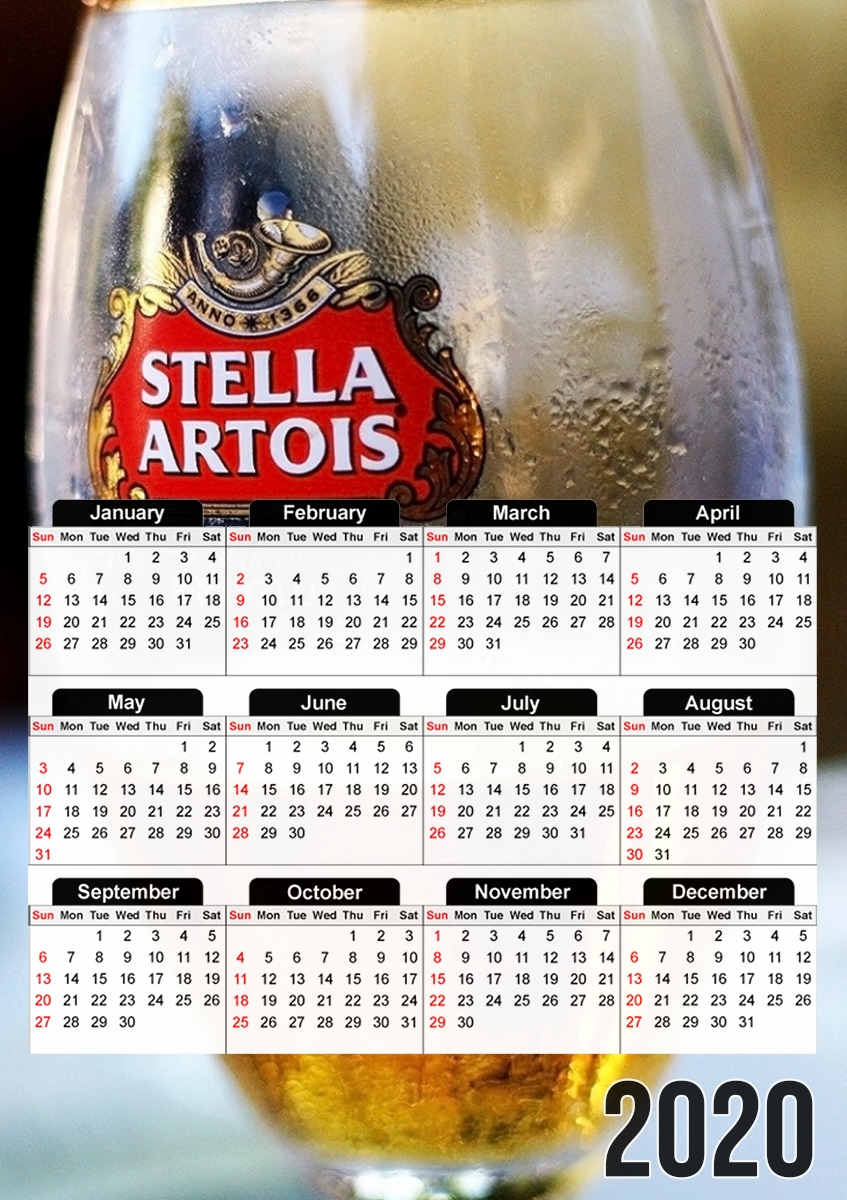  Stella Artois for A3 Photo Calendar 30x43cm