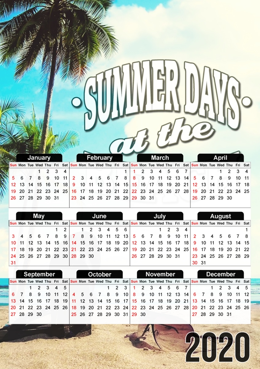  Summer Days for A3 Photo Calendar 30x43cm