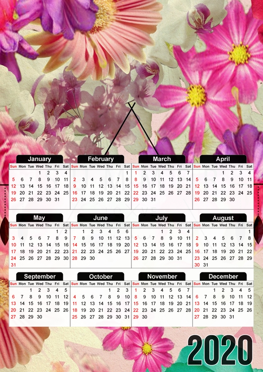  SUMMER LOVE for A3 Photo Calendar 30x43cm