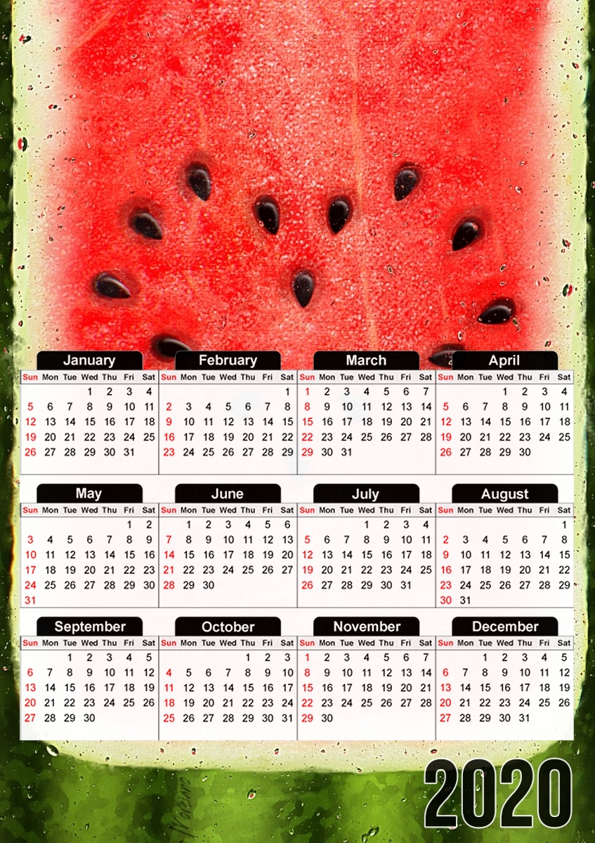  Summer Love watermelon for A3 Photo Calendar 30x43cm