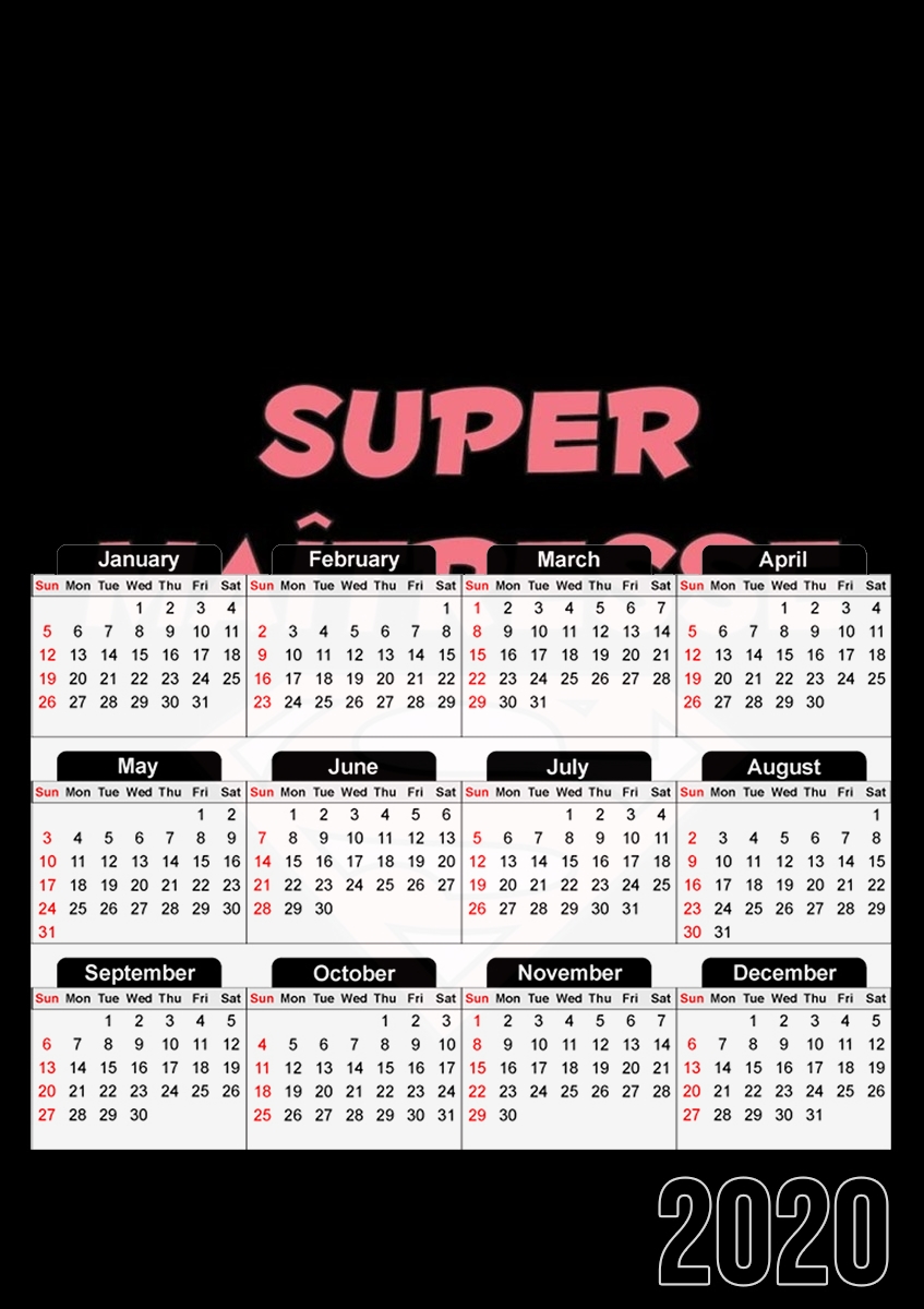  Super maitresse for A3 Photo Calendar 30x43cm