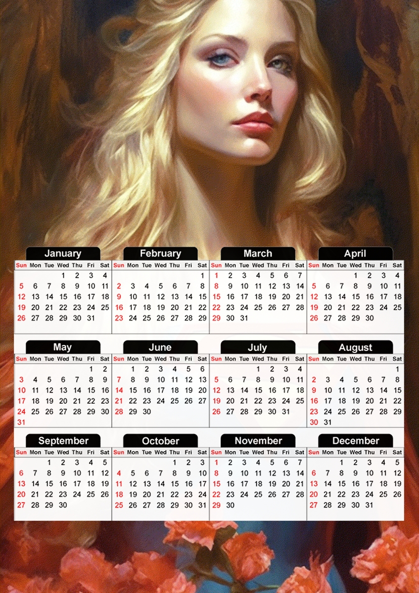  Supergirl V3 for A3 Photo Calendar 30x43cm