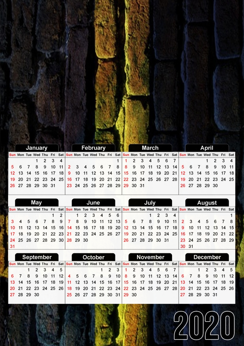  Sweden Brickwall for A3 Photo Calendar 30x43cm