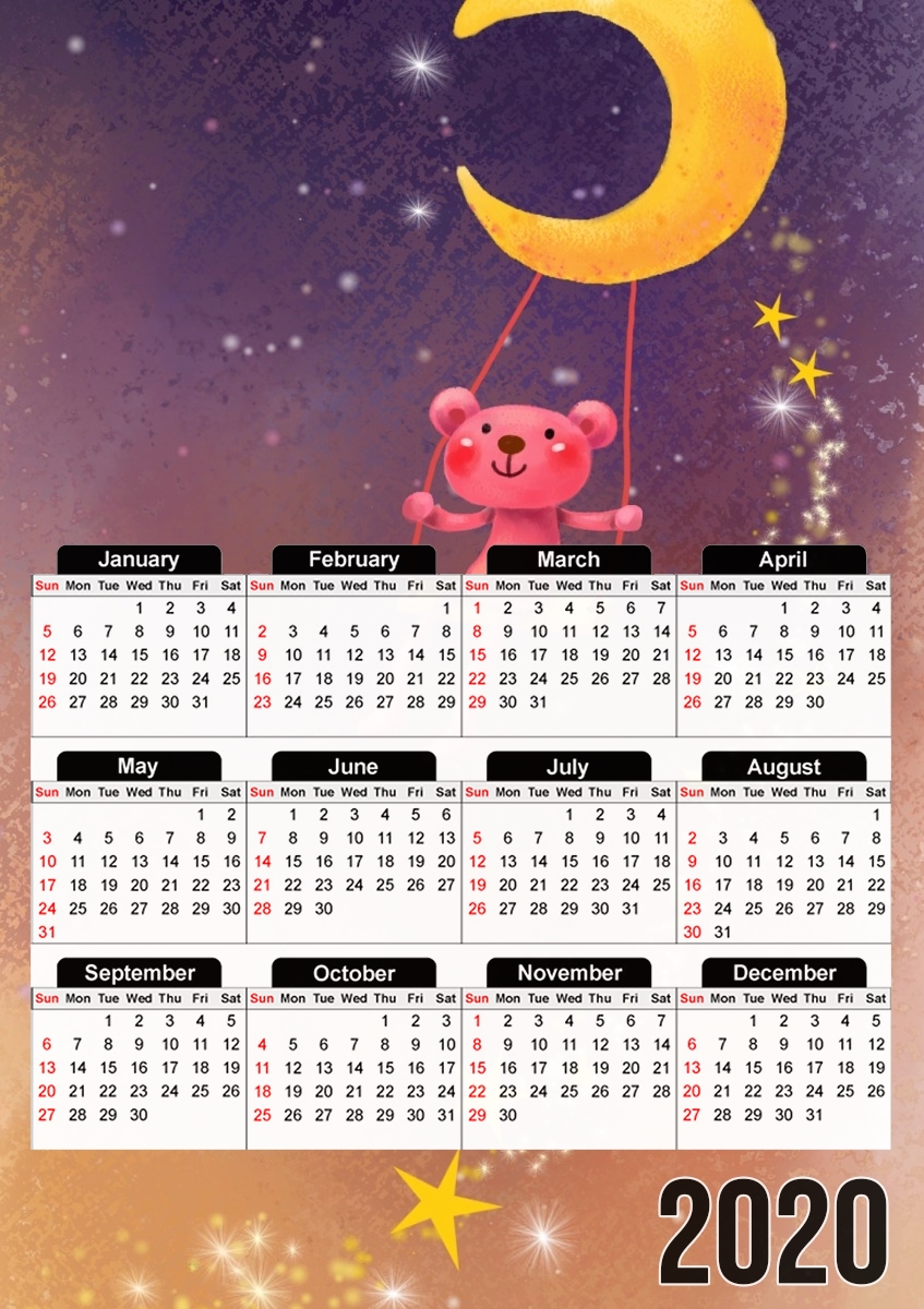  Swinging on a Star for A3 Photo Calendar 30x43cm