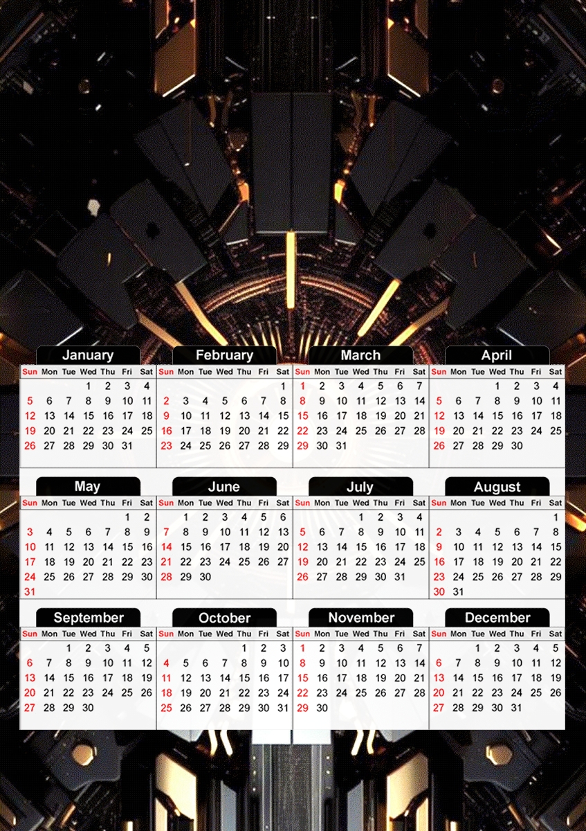  Tech Screen Media V1 for A3 Photo Calendar 30x43cm