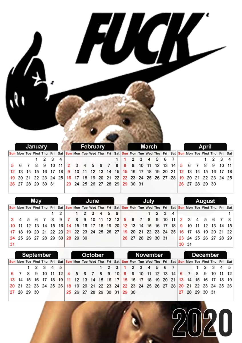  Ted Feat Minaj for A3 Photo Calendar 30x43cm