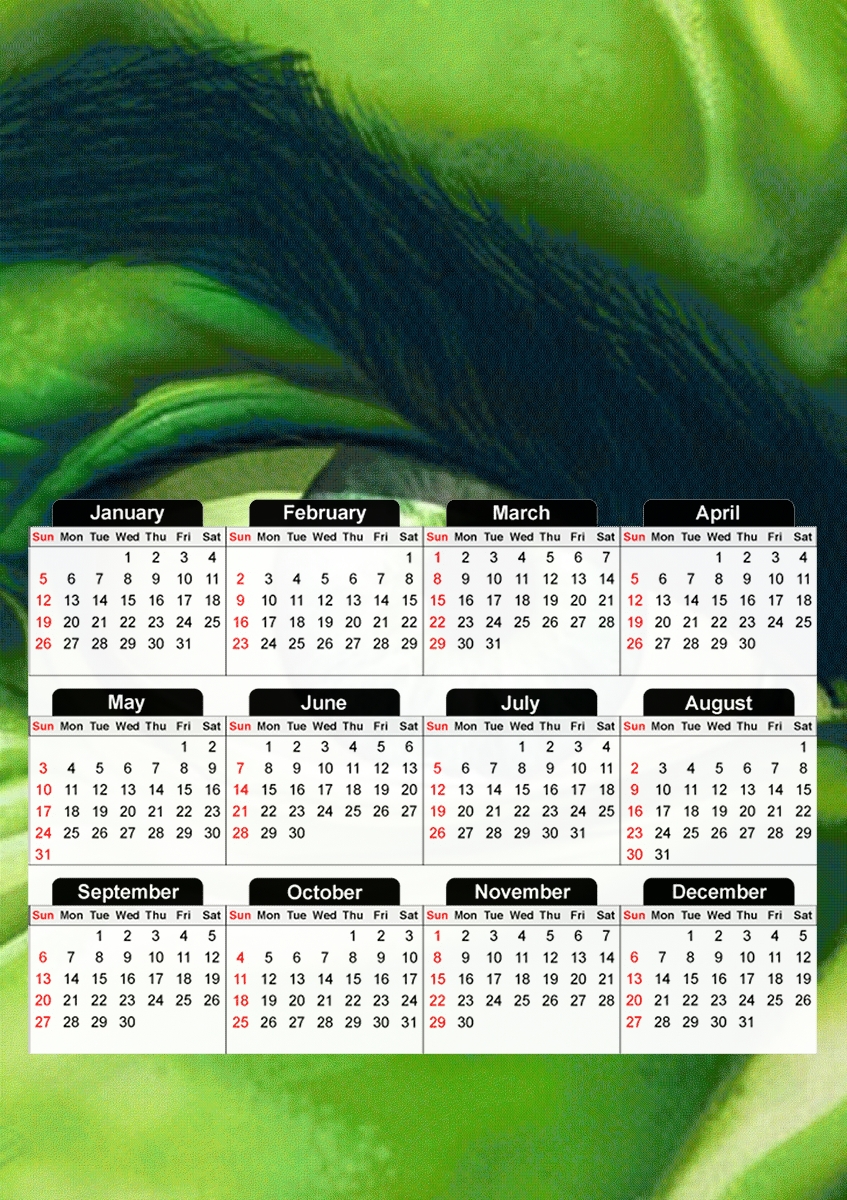  The Angry Green V2 for A3 Photo Calendar 30x43cm