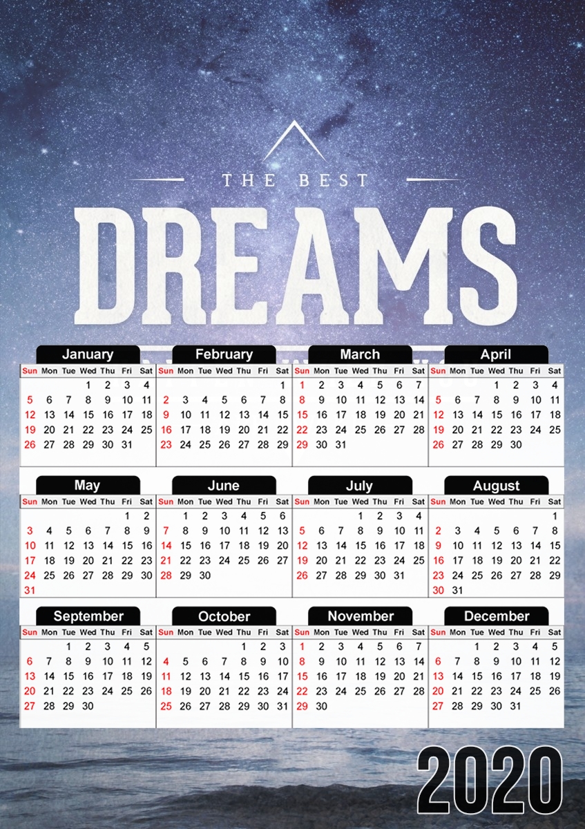  The best DREAMS for A3 Photo Calendar 30x43cm