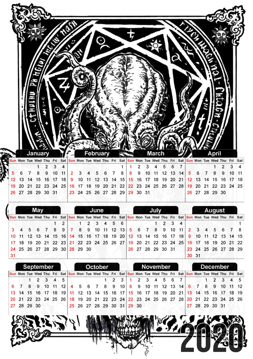  The Call of Cthulhu for A3 Photo Calendar 30x43cm