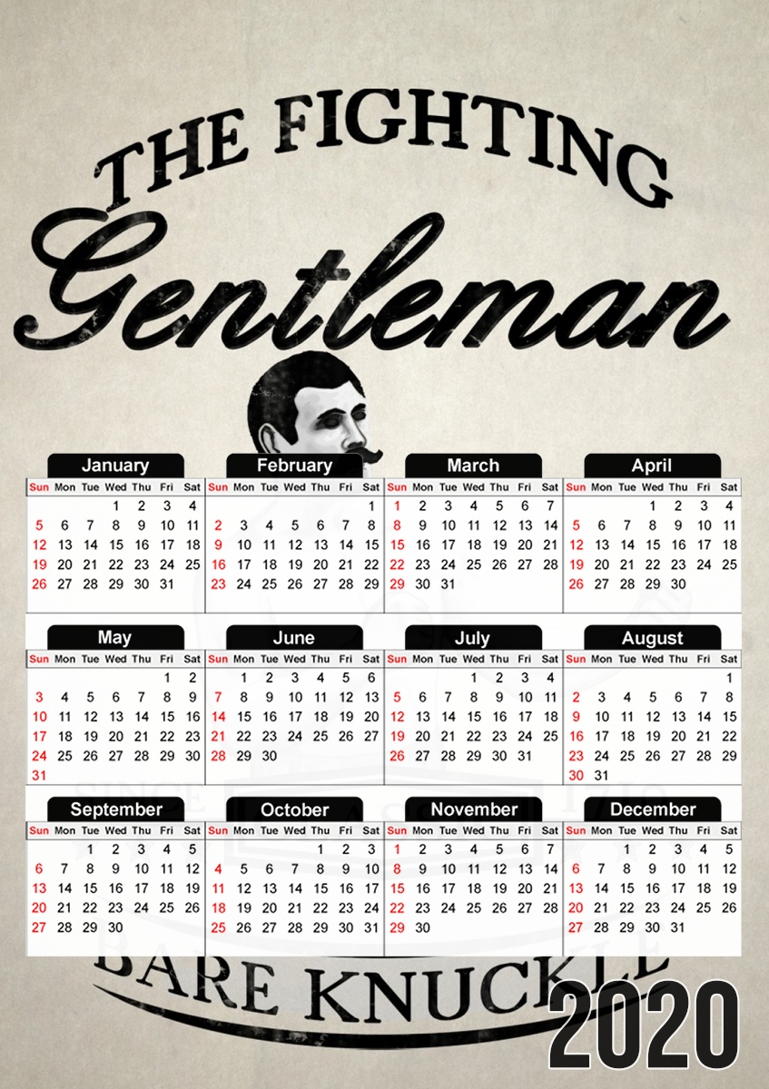  The Fighting Gentleman for A3 Photo Calendar 30x43cm