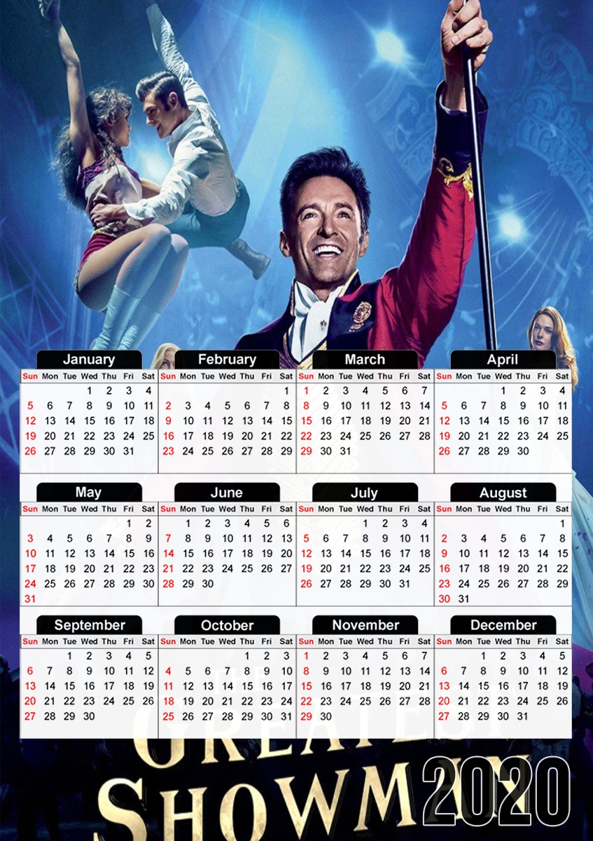  the greatest showman for A3 Photo Calendar 30x43cm