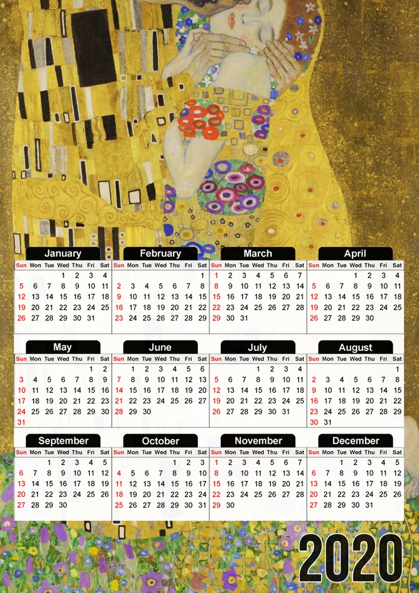  The Kiss Klimt for A3 Photo Calendar 30x43cm