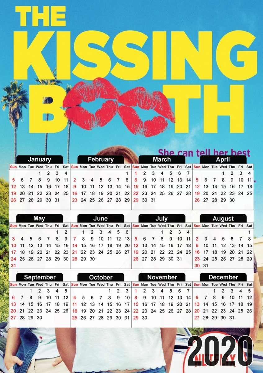  The Kissing Booth for A3 Photo Calendar 30x43cm