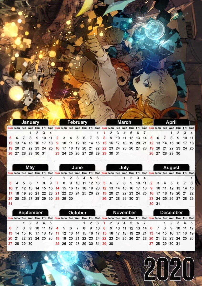  The promised Neverland for A3 Photo Calendar 30x43cm