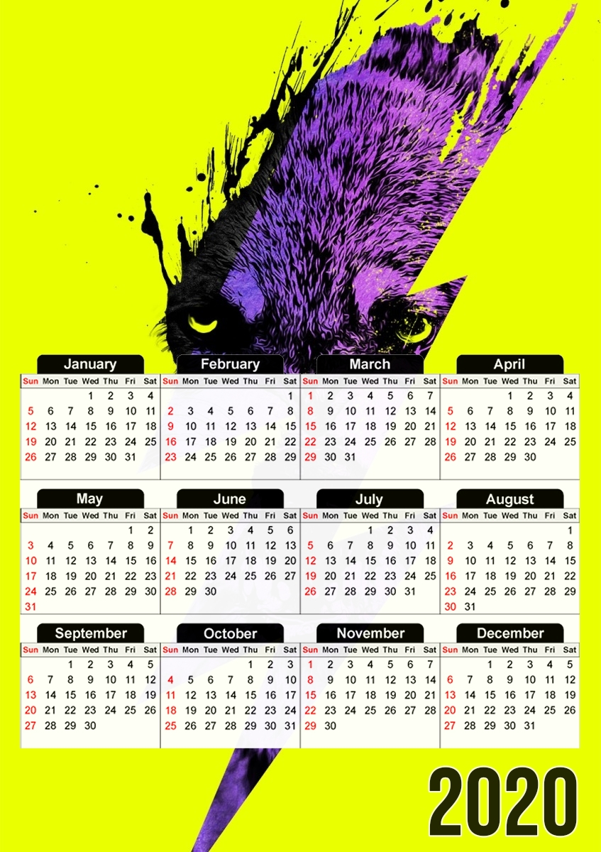  Thunderwolf for A3 Photo Calendar 30x43cm