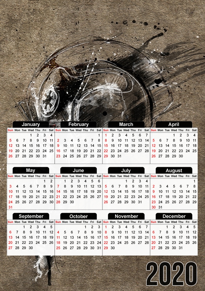  Tie fighter Streaks for A3 Photo Calendar 30x43cm