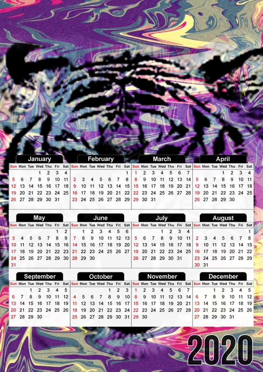  TIGER for A3 Photo Calendar 30x43cm