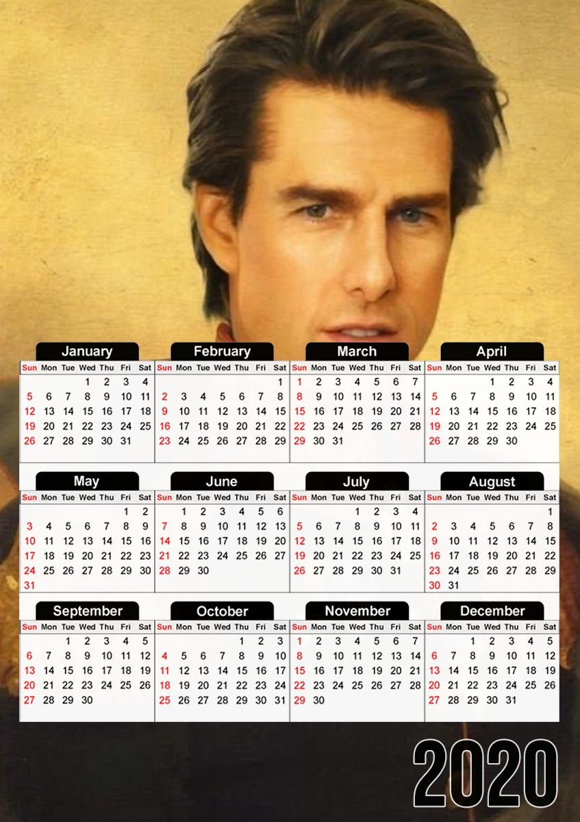  Tom Cruise Artwork General for A3 Photo Calendar 30x43cm