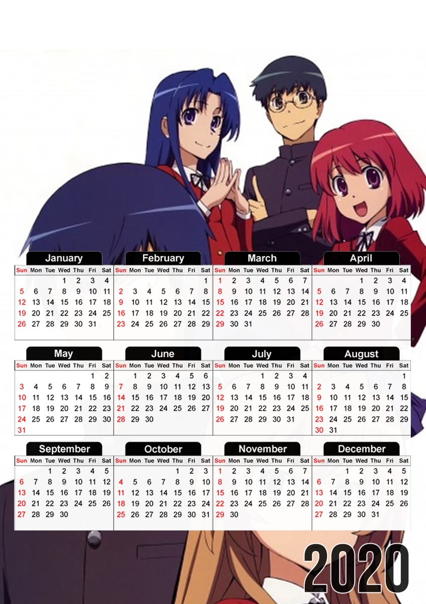  Toradora for A3 Photo Calendar 30x43cm