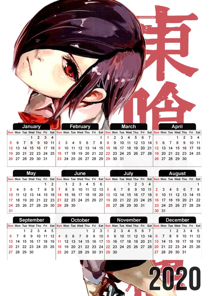  Touka ghoul for A3 Photo Calendar 30x43cm