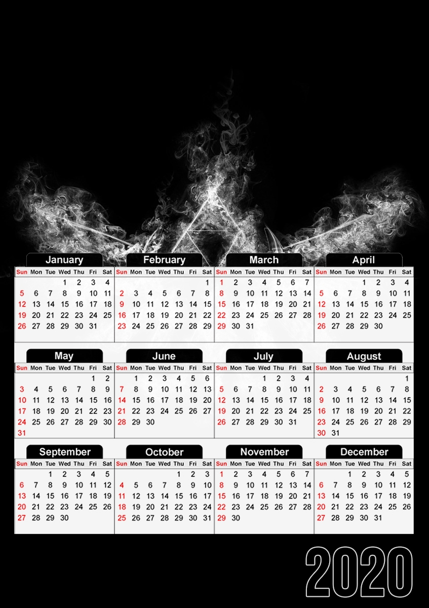  Triforce Smoke for A3 Photo Calendar 30x43cm