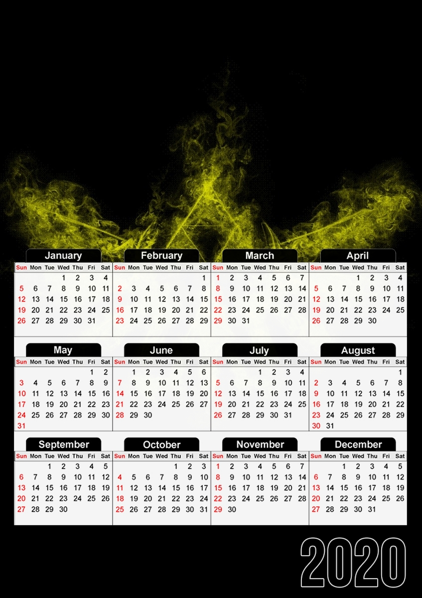  Triforce Smoke Y for A3 Photo Calendar 30x43cm