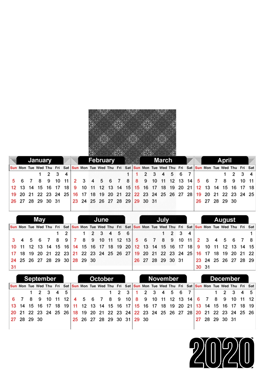  Tungsten for A3 Photo Calendar 30x43cm