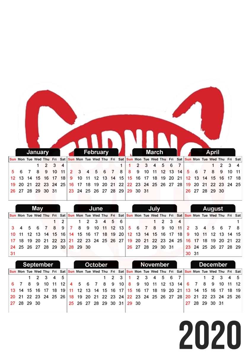  Turning red for A3 Photo Calendar 30x43cm