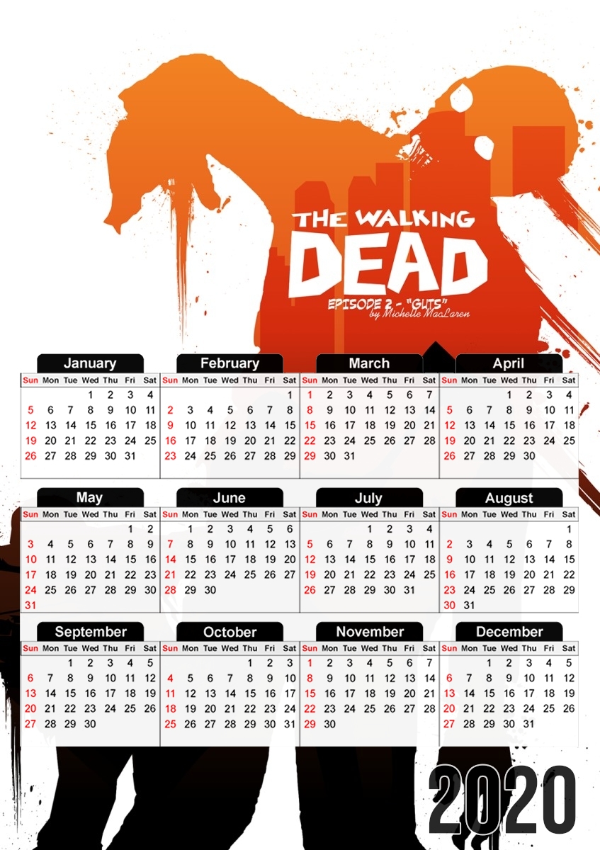  TWD Collection: Episode 2 - Guts for A3 Photo Calendar 30x43cm