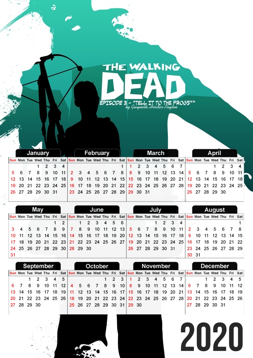  TWD Collection: Episode 3 - Tell It to the Frogs for A3 Photo Calendar 30x43cm