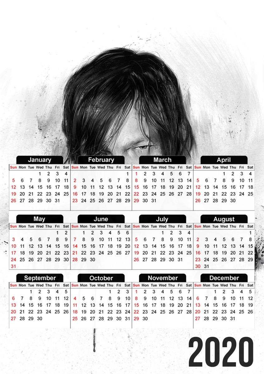  TwD Daryl Dixon for A3 Photo Calendar 30x43cm