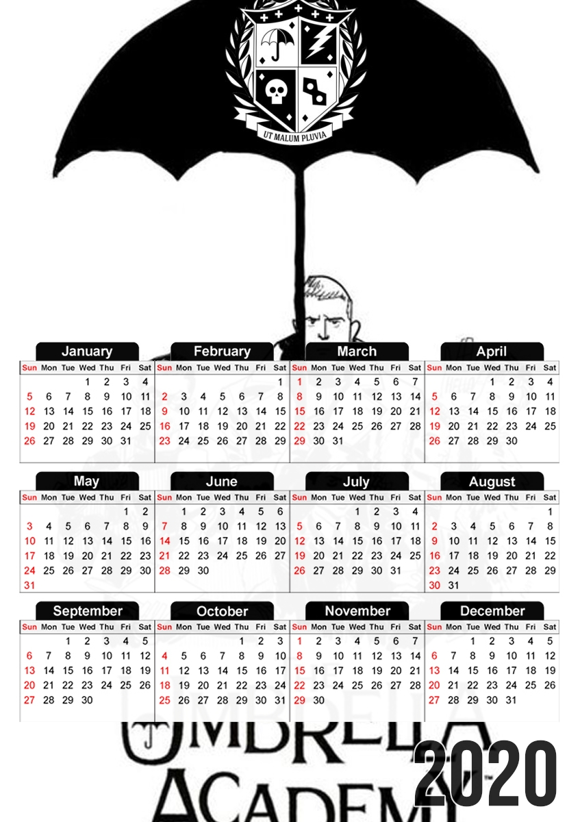  Umbrella Academy for A3 Photo Calendar 30x43cm