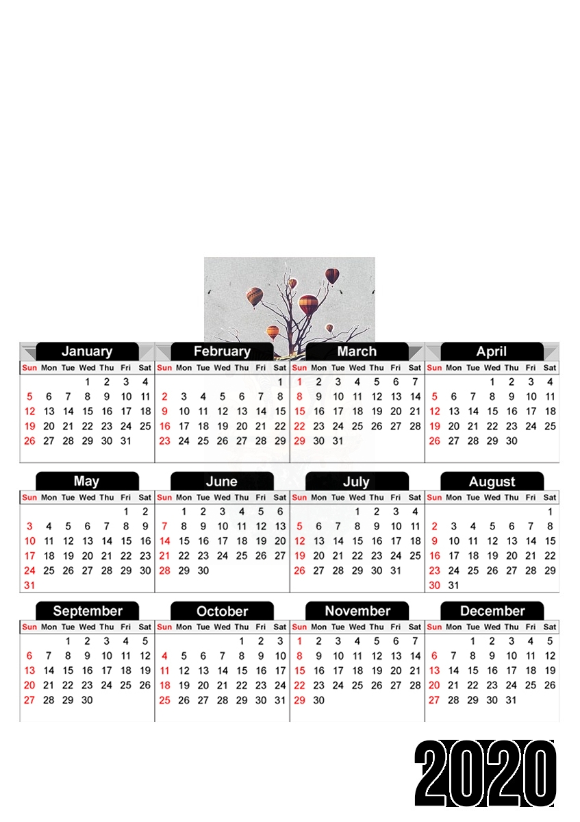  The World Upside Done for A3 Photo Calendar 30x43cm