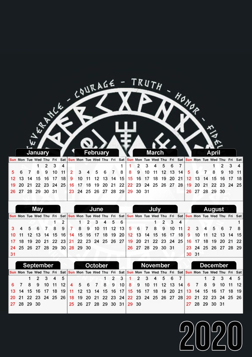  valknut madras for A3 Photo Calendar 30x43cm