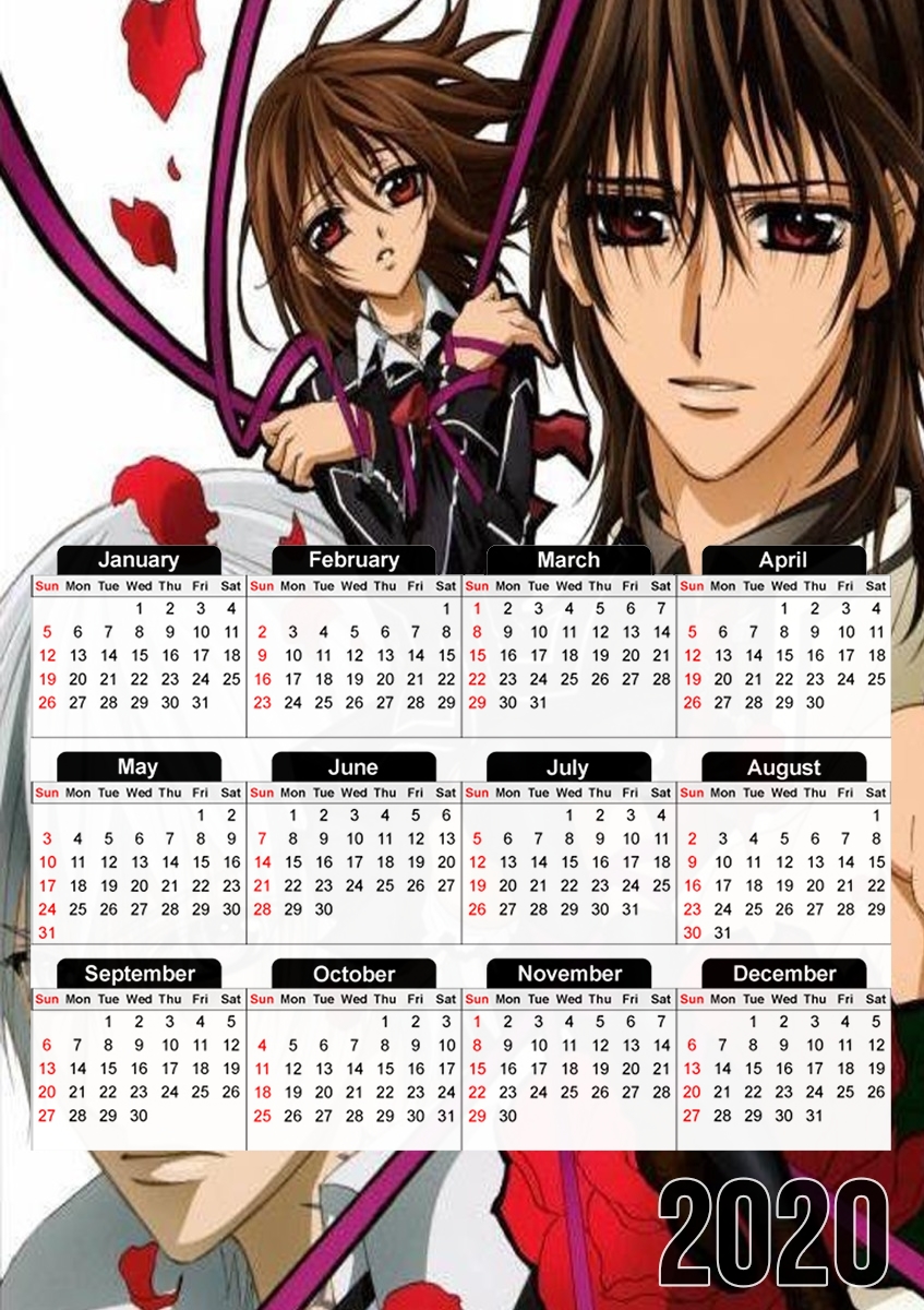  Vampire Knight for A3 Photo Calendar 30x43cm