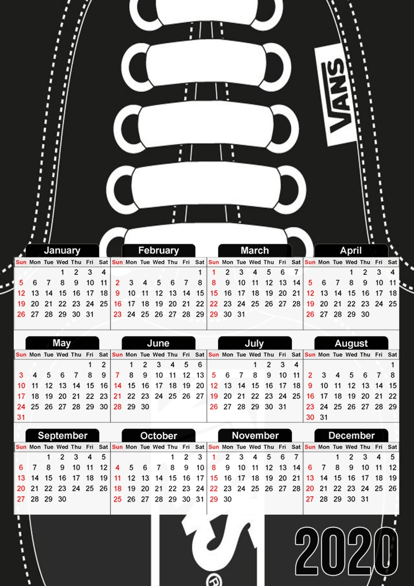  Vans Shoes looking for A3 Photo Calendar 30x43cm