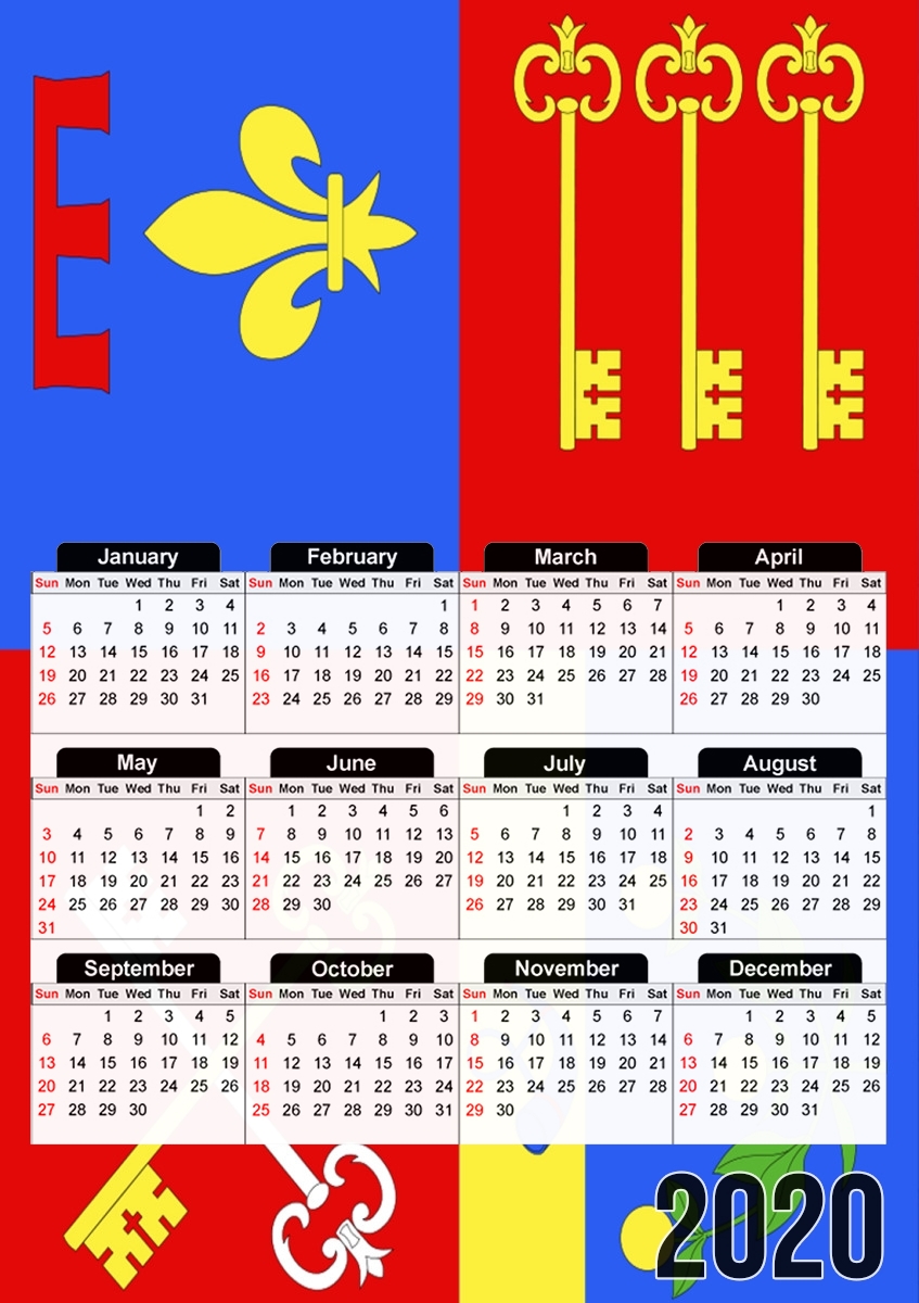  Vaucluse French Department for A3 Photo Calendar 30x43cm