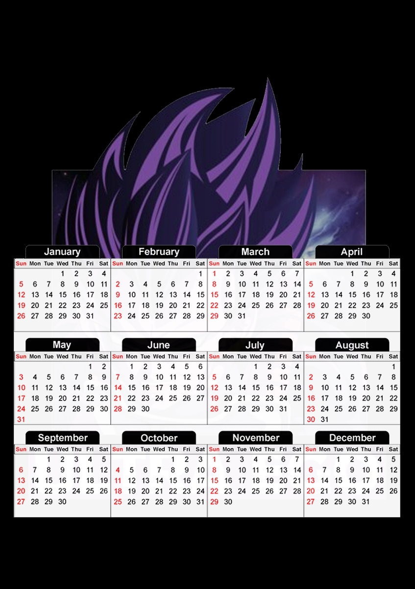  Vegeta Ultra Ego for A3 Photo Calendar 30x43cm