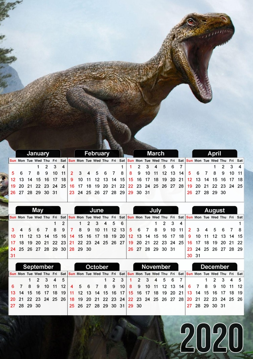  Velociraptor for A3 Photo Calendar 30x43cm