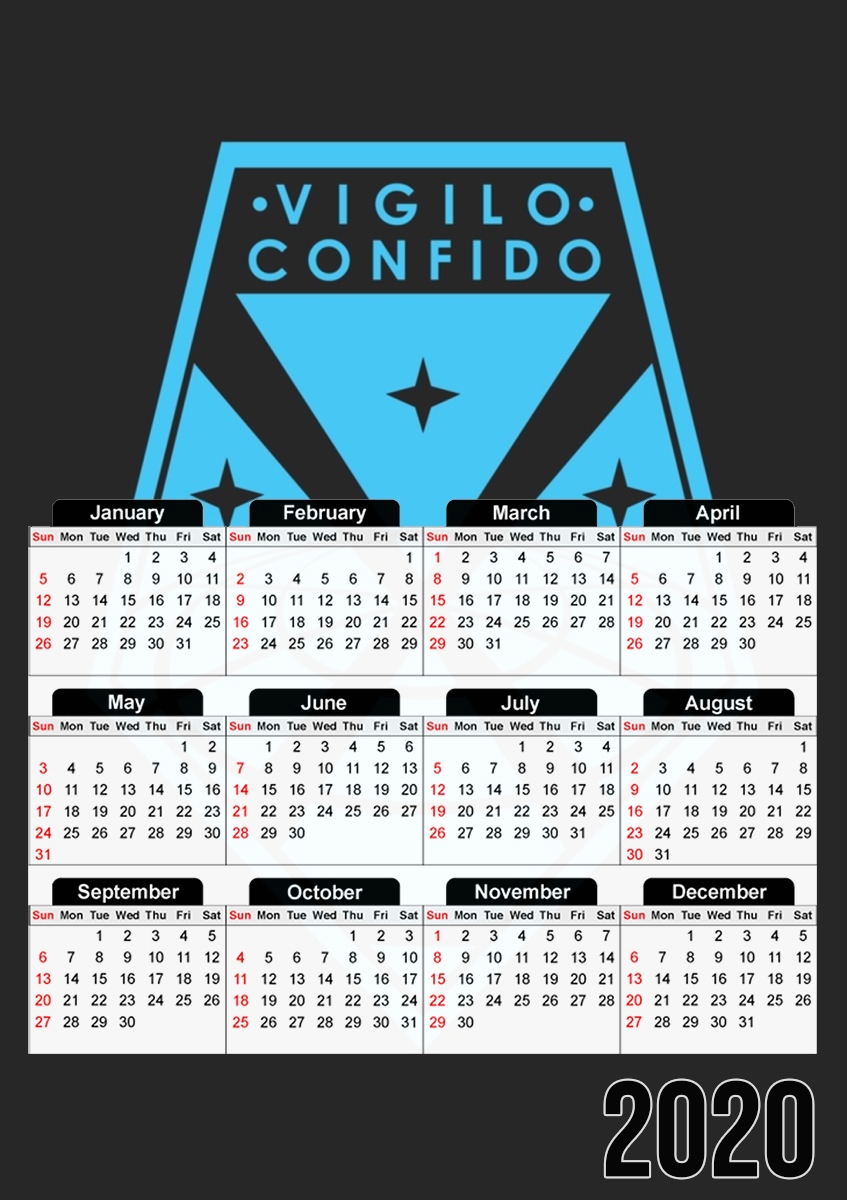  Vigilo Confido XCom for A3 Photo Calendar 30x43cm