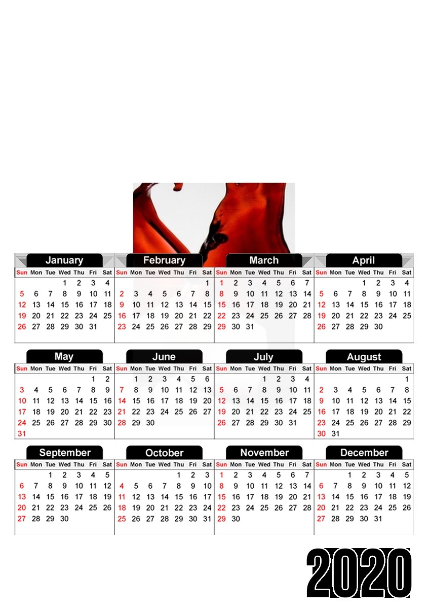  Drink of Wine for A3 Photo Calendar 30x43cm