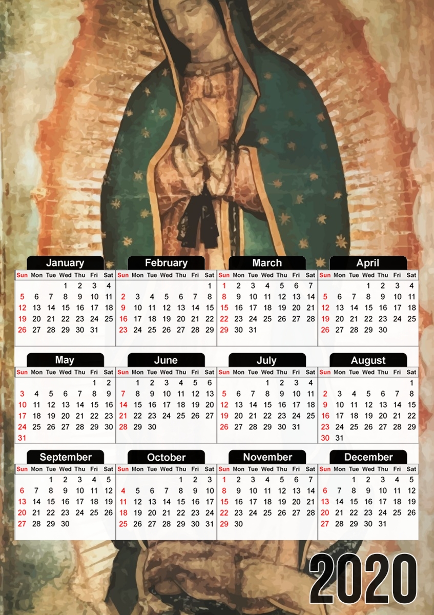  Virgen Guadalupe for A3 Photo Calendar 30x43cm