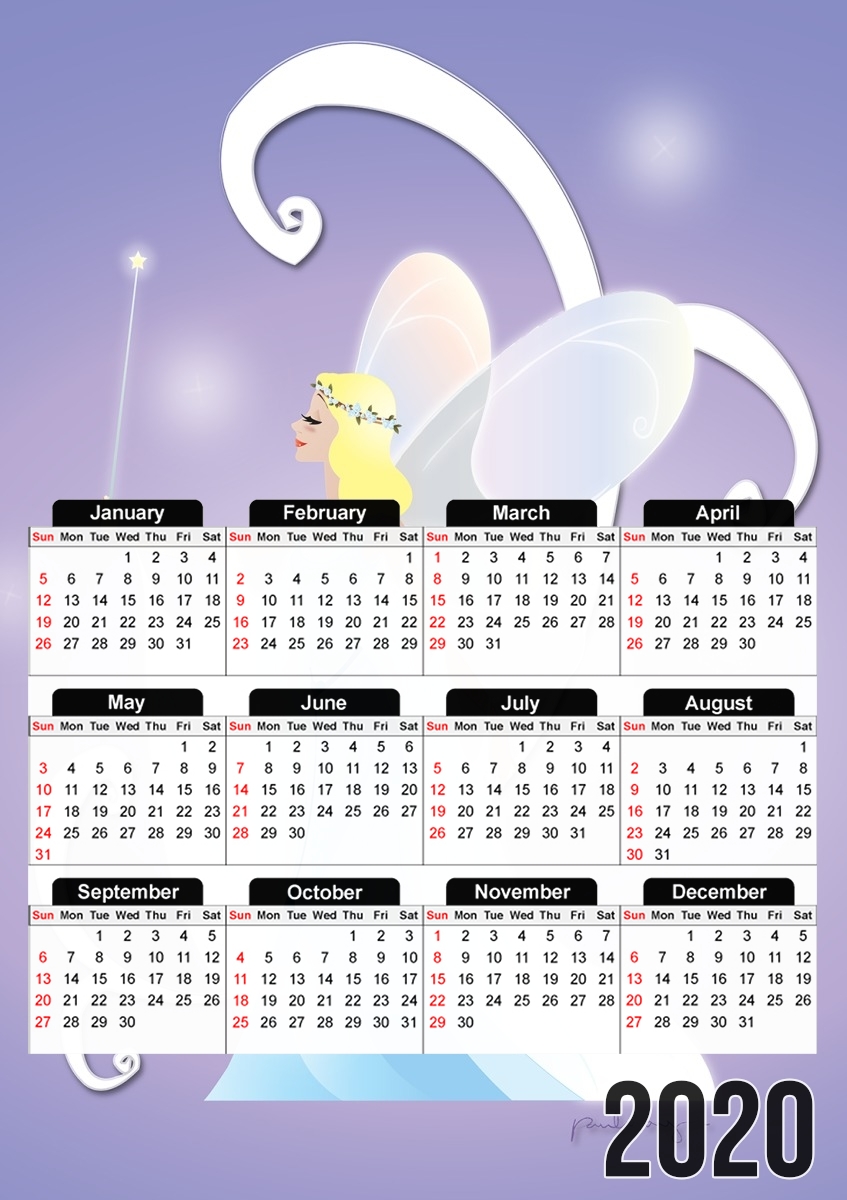  Virgo - Blue Fairy for A3 Photo Calendar 30x43cm