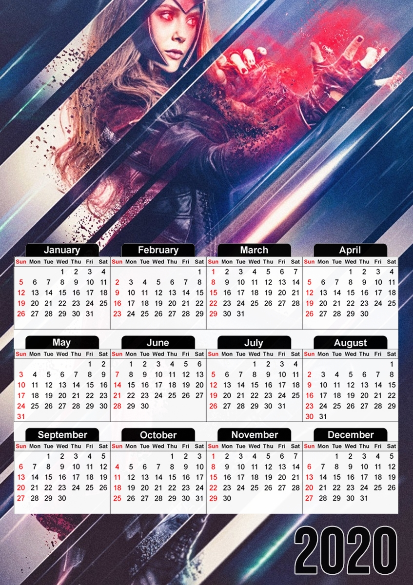  Wanda maximoff witch for A3 Photo Calendar 30x43cm