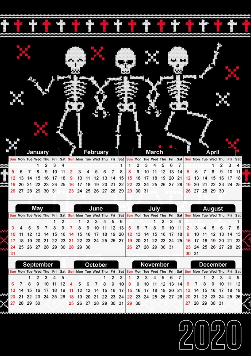  We born to die Ugly Halloween for A3 Photo Calendar 30x43cm