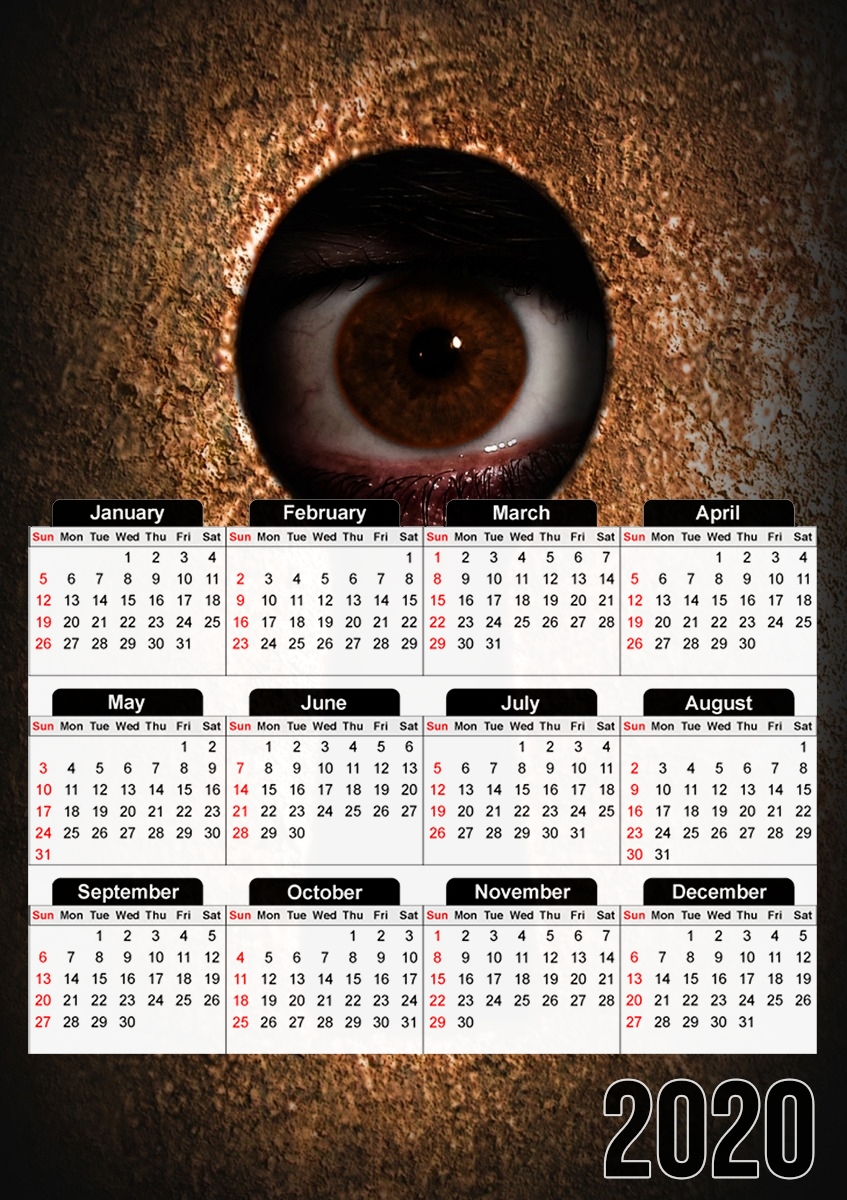  Who is watching you for A3 Photo Calendar 30x43cm