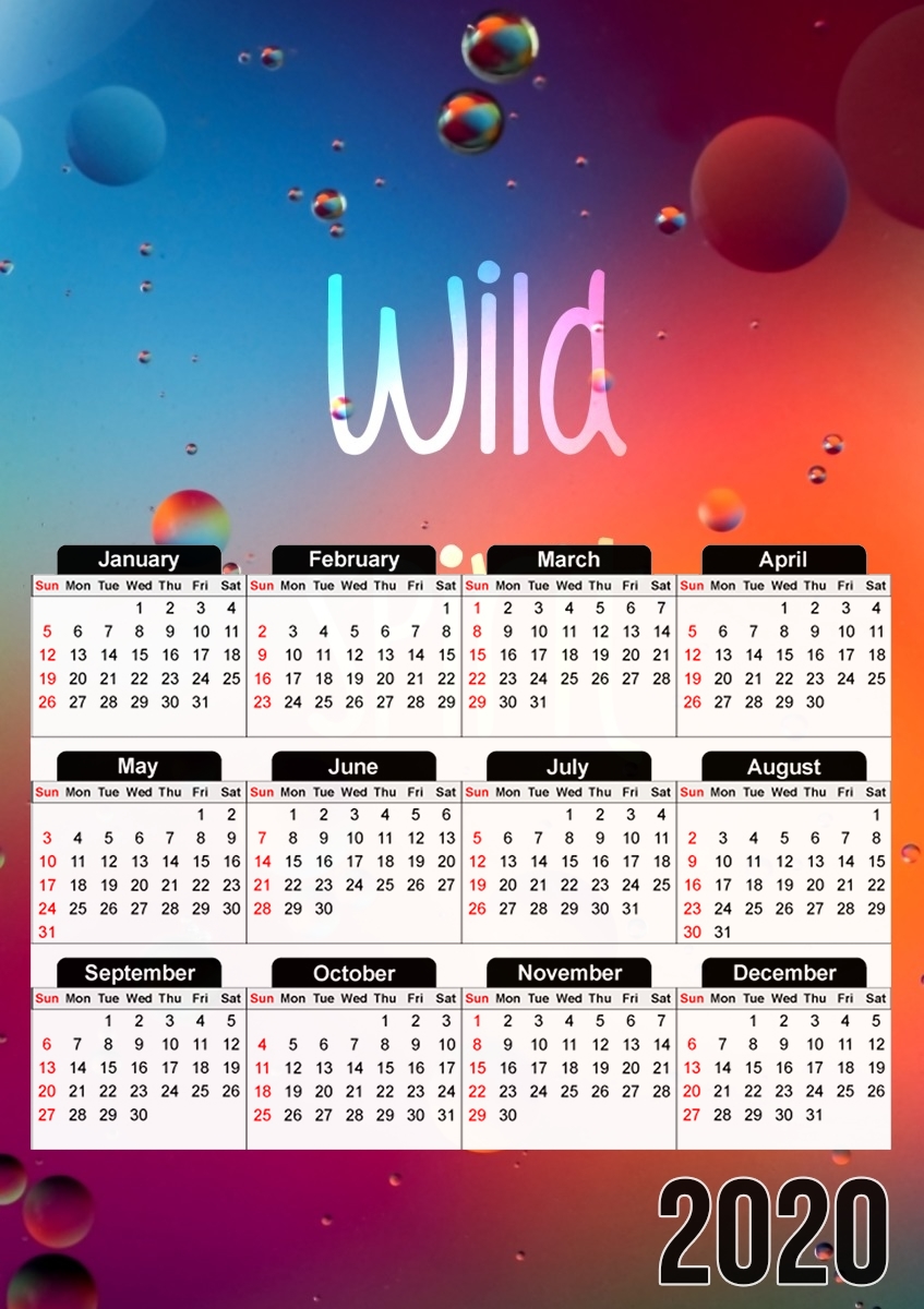  wild spirit for A3 Photo Calendar 30x43cm