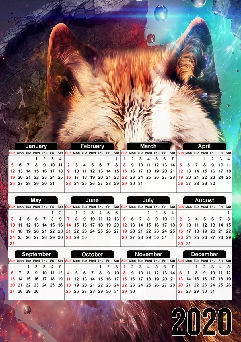  Wolf Imagine for A3 Photo Calendar 30x43cm